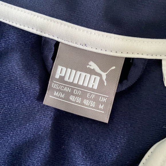 PUMA Navy blue T7 Iconic Track sweater Size Medium - Picture 3 of 3
